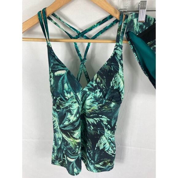 Athleta Napali Cross Strap Tankini Swimsuit Size xs/s - Picture 6 of 9